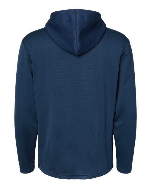 Adidas A530 Textured Mixed Media Hooded Sweatshirt #color_Collegiate Navy