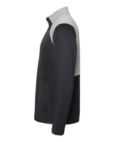 Adidas A532 Textured Mixed Media Quarter-Zip Pullover #color_Black/ Grey Three
