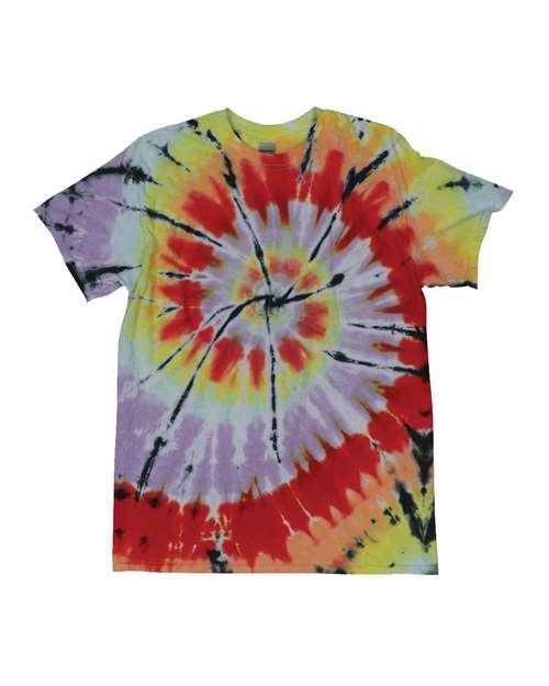 Dyenomite 200TD Rainbow Cut-Spiral Tie-Dyed T-Shirt