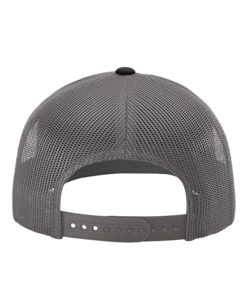 Richardson 112RE Sustainable Trucker Cap #color_Black/ Charcoal