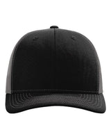 Richardson 112RE Sustainable Trucker Cap #color_Black/ Charcoal