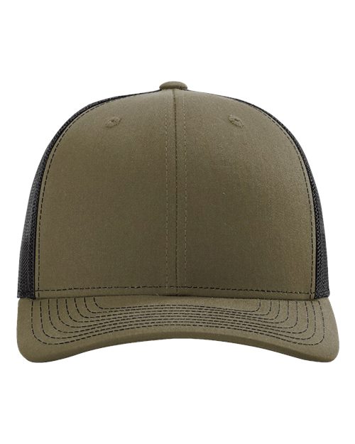 Richardson 112RE Sustainable Trucker Cap #color_Loden/ Black