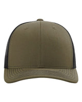 Richardson 112RE Sustainable Trucker Cap #color_Loden/ Black