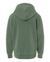 Independent Trading Co. PRM1500Y Youth Midweight Pigment-Dyed Hooded Sweatshirt #color_Pigment Alpine Green