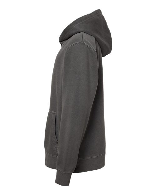 Independent Trading Co. PRM1500Y Youth Midweight Pigment-Dyed Hooded Sweatshirt #color_Pigment Black