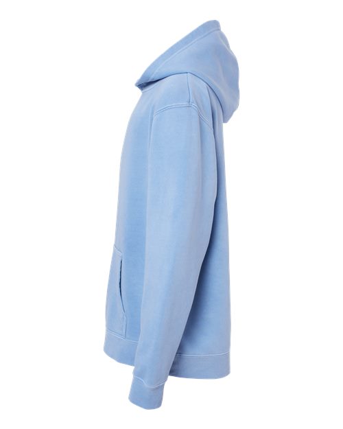 Independent Trading Co. PRM1500Y Youth Midweight Pigment-Dyed Hooded Sweatshirt #color_Pigment Light Blue