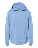 Independent Trading Co. PRM1500Y Youth Midweight Pigment-Dyed Hooded Sweatshirt #color_Pigment Light Blue