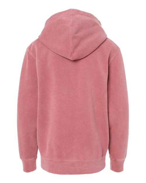 Independent Trading Co. PRM1500Y Youth Midweight Pigment-Dyed Hooded Sweatshirt #color_Pigment Maroon