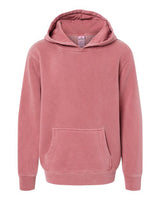 Independent Trading Co. PRM1500Y Youth Midweight Pigment-Dyed Hooded Sweatshirt #color_Pigment Maroon