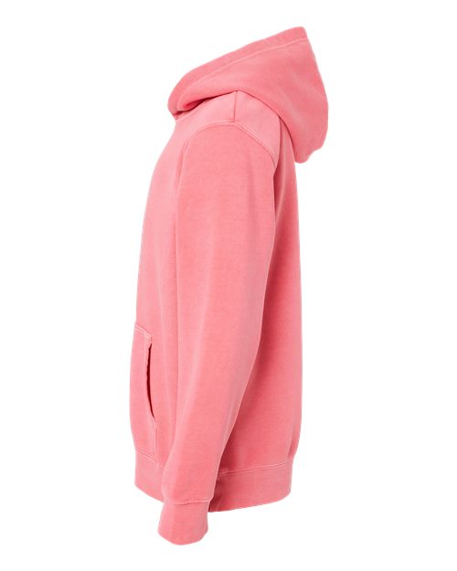 Independent Trading Co. PRM1500Y Youth Midweight Pigment-Dyed Hooded Sweatshirt #color_Pigment Pink