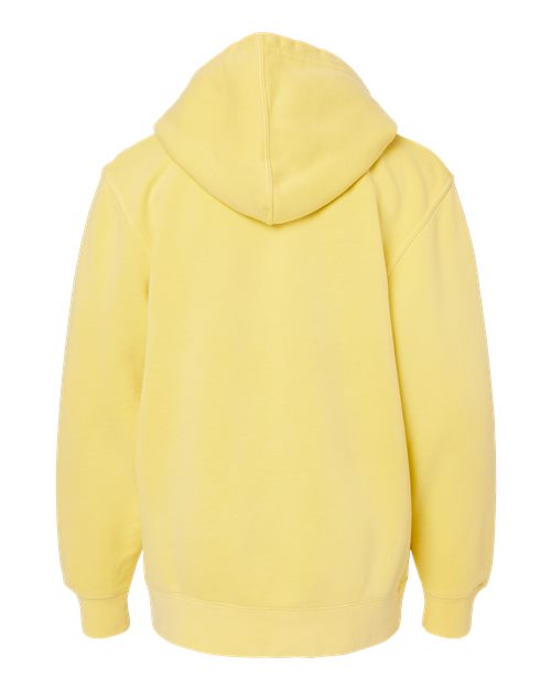Independent Trading Co. PRM1500Y Youth Midweight Pigment-Dyed Hooded Sweatshirt #color_Pigment Yellow