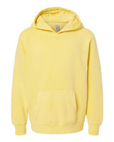 Independent Trading Co. PRM1500Y Youth Midweight Pigment-Dyed Hooded Sweatshirt #color_Pigment Yellow