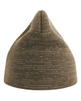 Atlantis Headwear SHINE Sustainable Reflective Beanie #color_Olive