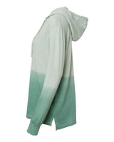 MV Sport W20185 Women's French Terry Ombré Hooded Sweatshirt #color_Greenstone/ Jungle Green