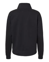 MV Sport W22713 Women's Sueded Fleece Quarter-Zip Sweatshirt #color_Black