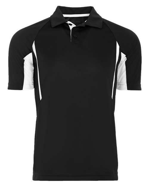 Holloway 222530 Men's Avenger Polo #color_BLACK/ WHITE