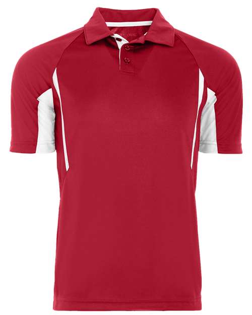 Holloway 222530 Men's Avenger Polo #color_SCARLET/ WHITE