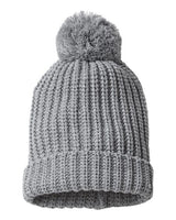 Richardson 143R Chunky Cable Beanie #color_Heather Grey