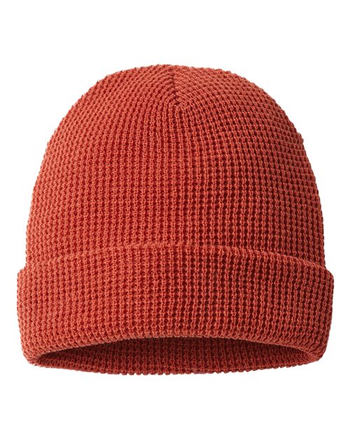 Richardson 146R Waffle Cuffed Beanie #color_Rust