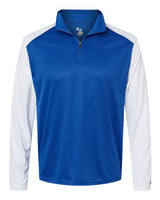 Badger 4231 Breakout Quarter-Zip Pullover #color_Royal/ White