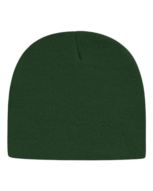 "CAP AMERICA TKN28 USA-Made 8 1/2" Beanie #color_Forest Green"
