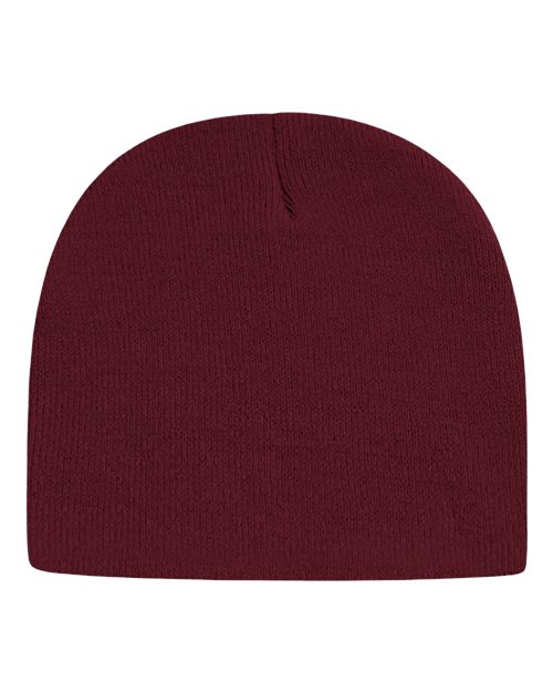 "CAP AMERICA TKN28 USA-Made 8 1/2" Beanie #color_Maroon"