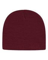 "CAP AMERICA TKN28 USA-Made 8 1/2" Beanie #color_Maroon"