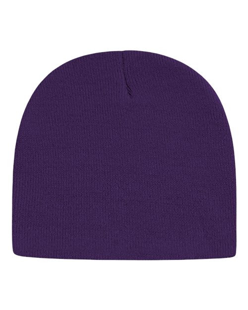 "CAP AMERICA TKN28 USA-Made 8 1/2" Beanie #color_Purple"