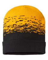 CAP AMERICA RKS12 USA-Made Static Cuffed Beanie #color_Black/ Gold