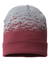 CAP AMERICA RKS12 USA-Made Static Cuffed Beanie #color_Maroon/ Heather