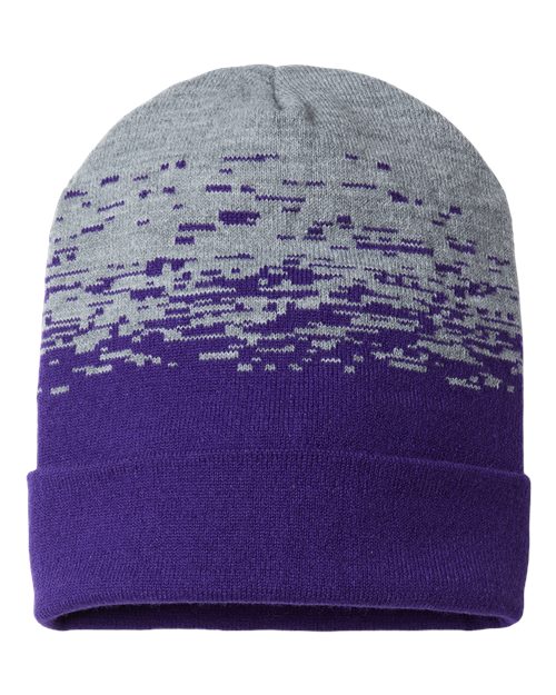 CAP AMERICA RKS12 USA-Made Static Cuffed Beanie #color_Purple/ Heather