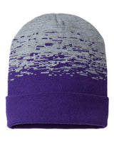 CAP AMERICA RKS12 USA-Made Static Cuffed Beanie #color_Purple/ Heather