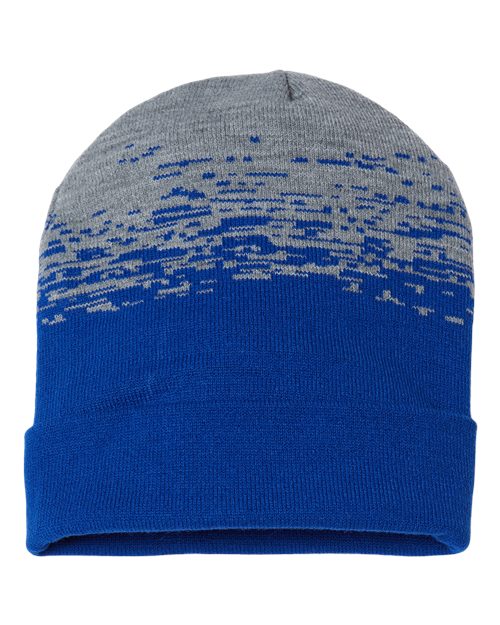 CAP AMERICA RKS12 USA-Made Static Cuffed Beanie #color_True Royal/ Heather