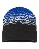 CAP AMERICA RKS12 USA-Made Static Cuffed Beanie #color_Black/ White/ Royal