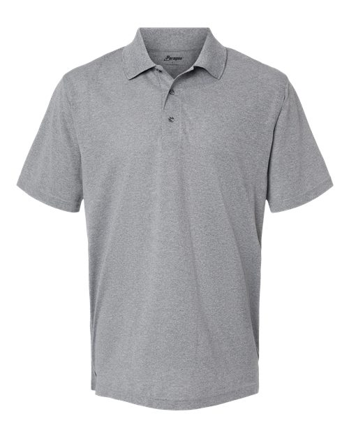 Paragon 100 Saratoga Performance Mini Mesh Polo #color_Heather Grey
