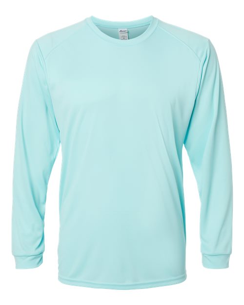 Paragon 210 Long Islander Performance Long Sleeve T-Shirt #color_Aqua Blue