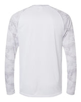 Paragon 216P Cayman Performance Camo Colorblocked Long Sleeve T-Shirt #color_White