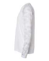 Paragon 216P Cayman Performance Camo Colorblocked Long Sleeve T-Shirt #color_White