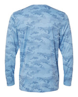 Paragon 217 Pompano Performance Camo Long Sleeve T-Shirt #color_Blue Mist