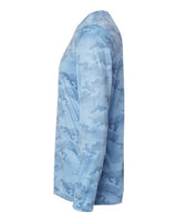 Paragon 217 Pompano Performance Camo Long Sleeve T-Shirt #color_Blue Mist