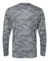 Paragon 217 Pompano Performance Camo Long Sleeve T-Shirt #color_Medium Grey