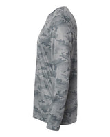 Paragon 217 Pompano Performance Camo Long Sleeve T-Shirt #color_Medium Grey