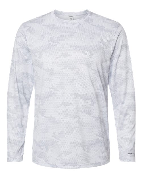 Paragon 217 Pompano Performance Camo Long Sleeve T-Shirt #color_White