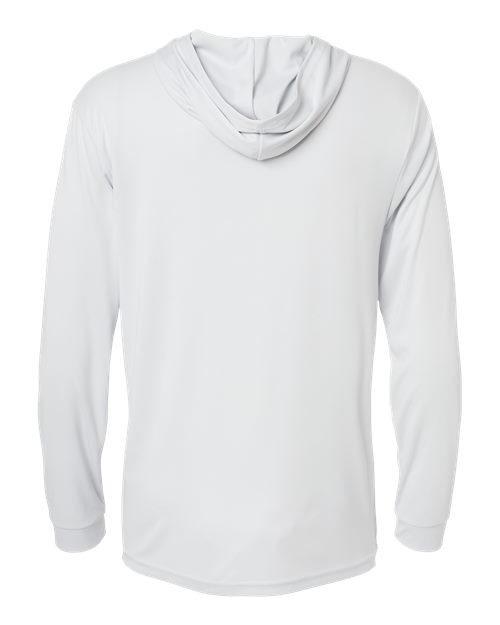 Paragon 220P Bahama Performance Hooded Long Sleeve T-Shirt #color_Aluminum