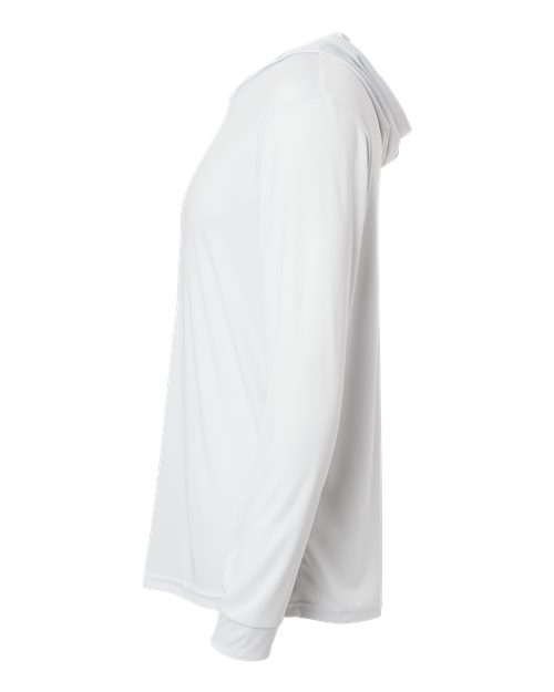 Paragon 220P Bahama Performance Hooded Long Sleeve T-Shirt #color_Aluminum