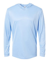Paragon 220P Bahama Performance Hooded Long Sleeve T-Shirt #color_Blue Mist