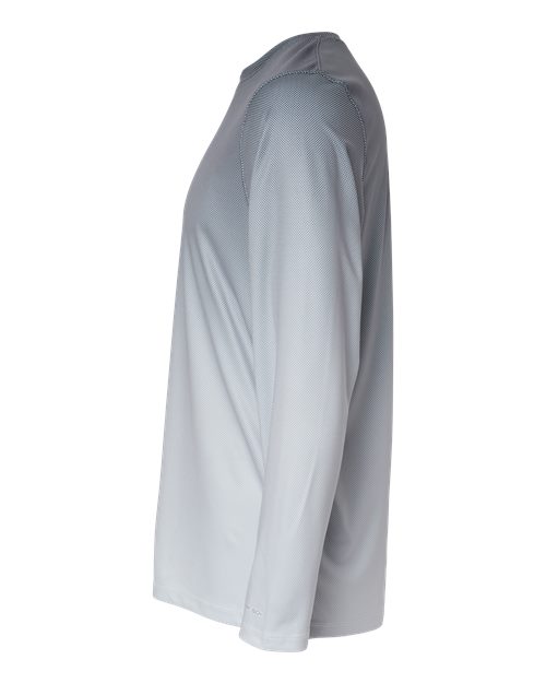 Paragon 225 Barbados Performance Pin Dot Long Sleeve T-Shirt #color_Black/ Light Charcoal