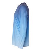 Paragon 225 Barbados Performance Pin Dot Long Sleeve T-Shirt #color_Navy/ Blue Mist