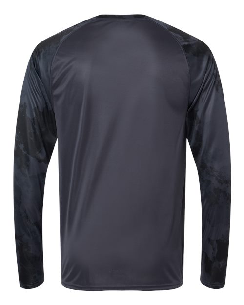 Paragon 228 Cabo Camo Performance Long Sleeve T-Shirt #color_Graphite