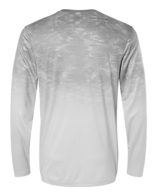 Paragon 229 Montauk Oceanic Fade Performance Long Sleeve T-Shirt #color_Aluminum Fade